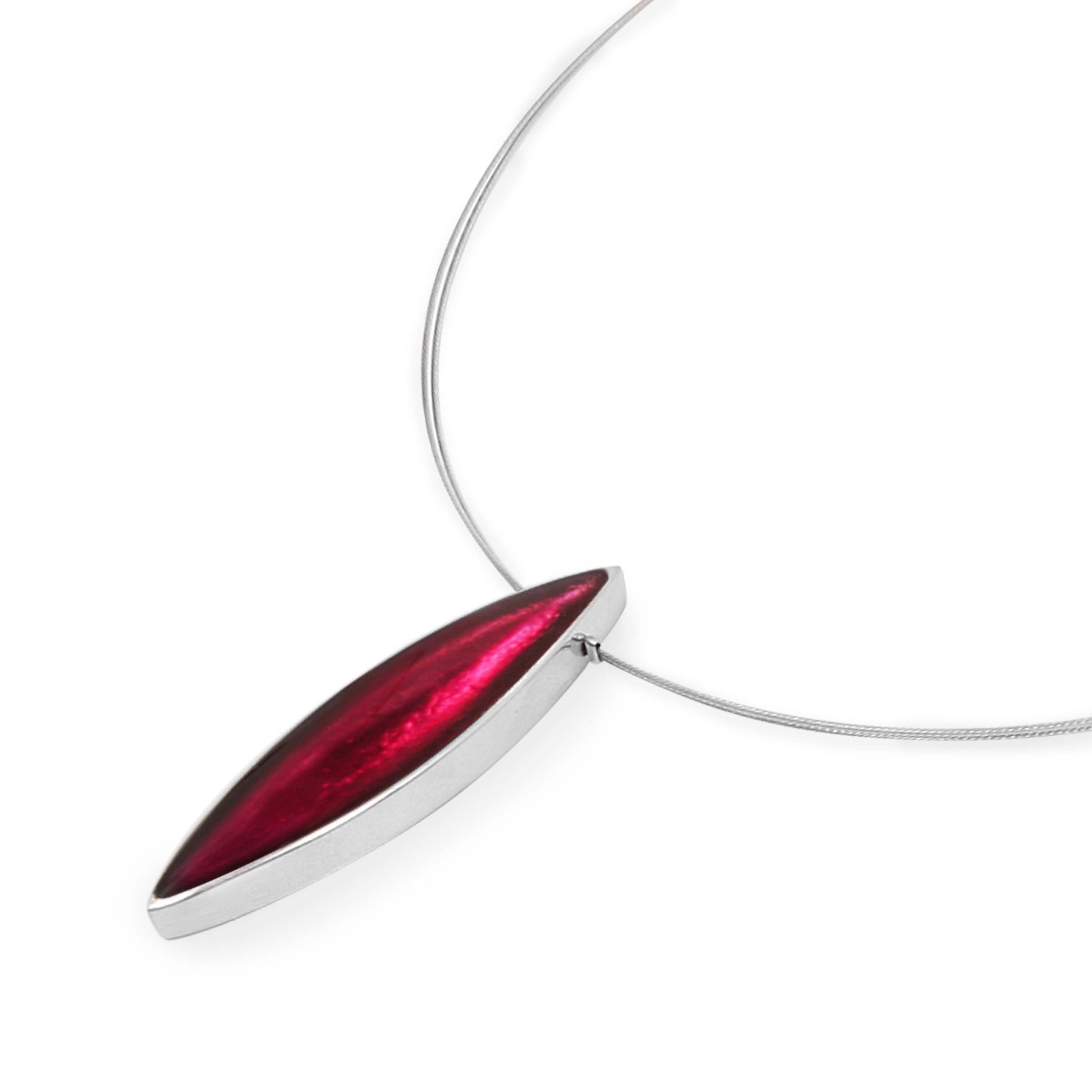 Pink Pewter Petals Single Pendant | The Jewellery Stop