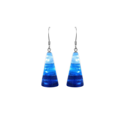 Atlantic Deco Triangle Shiny Fish Hook Earrings | The Jewellery Stop