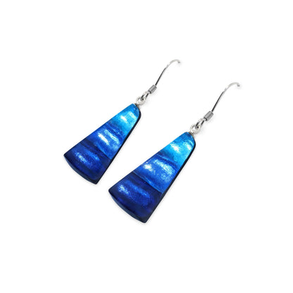 Ocean Deco Triangle Shiny Fish Hook Earrings | The Jewellery Stop