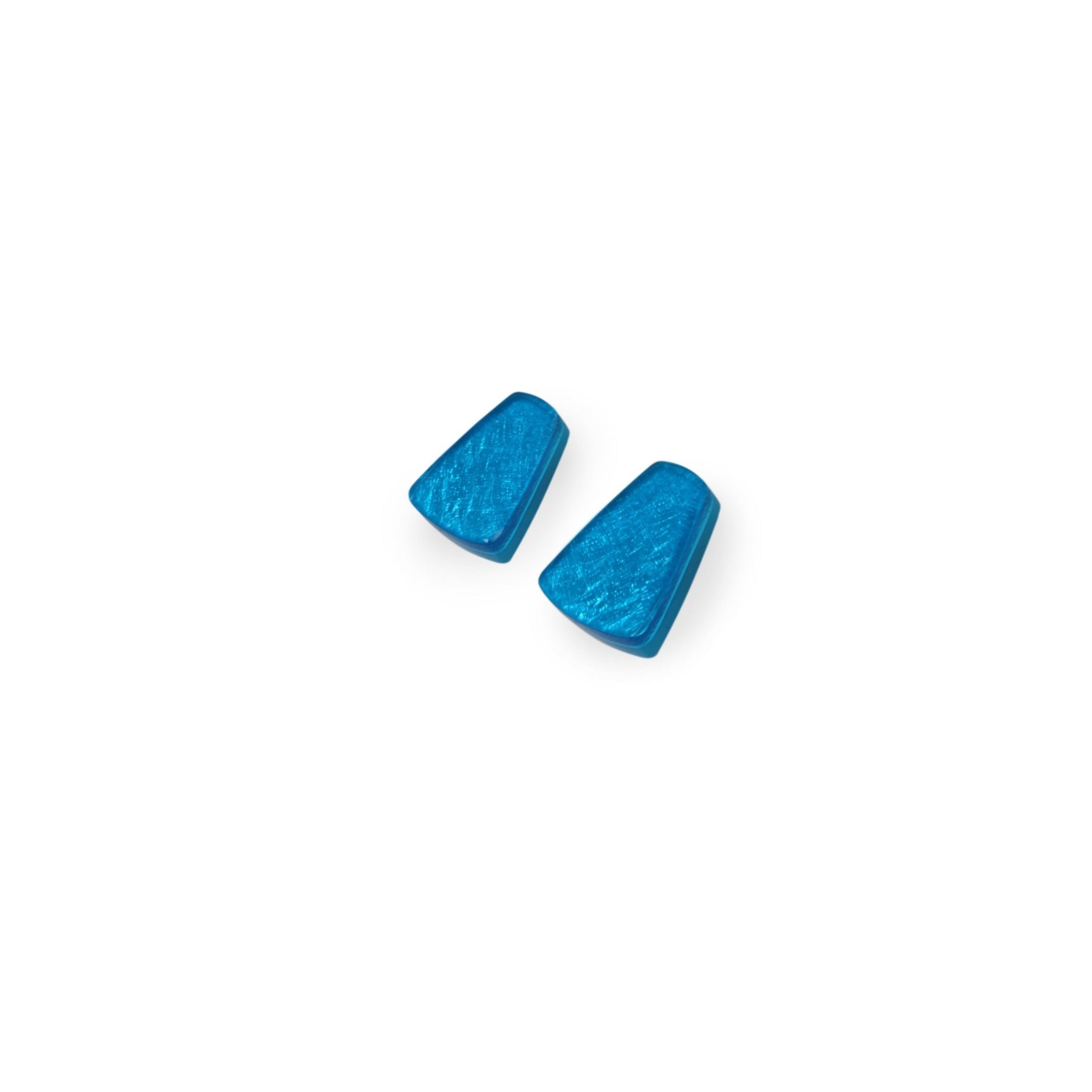 Turquoise Empress Shiny Stud Earrings | The Jewellery Stop