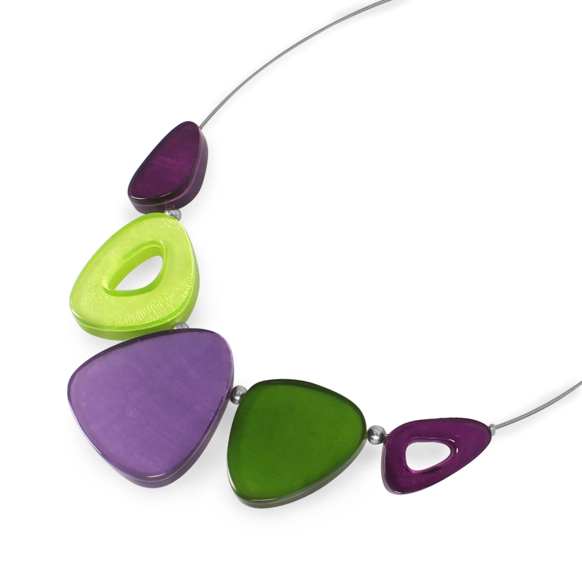 Nessie Triangle Eclectic Shiny Necklace | The Jewellery Stop