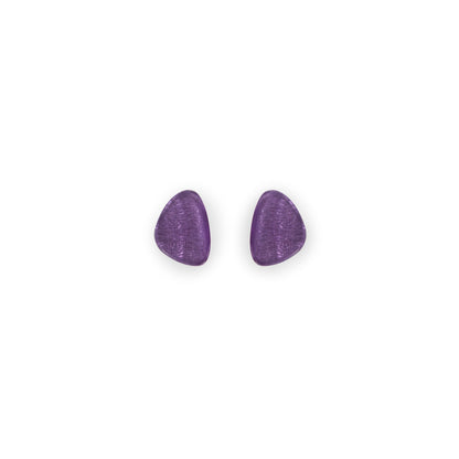 Nessie Triangle Eclectic Shiny Stud Earrings | The Jewellery Stop