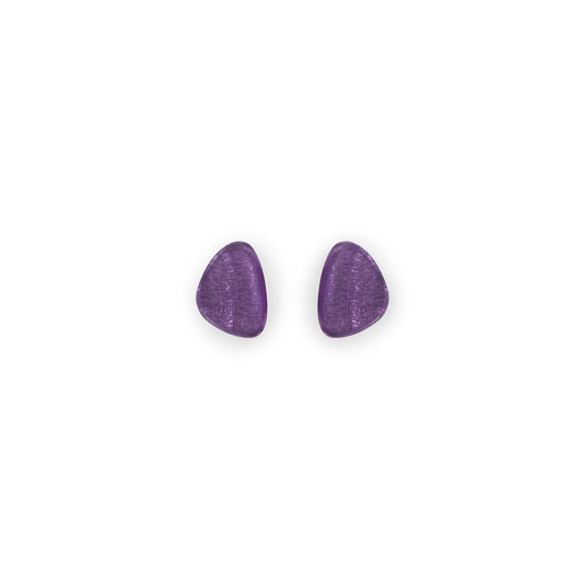 Nessie Triangle Eclectic Shiny Stud Earrings | The Jewellery Stop