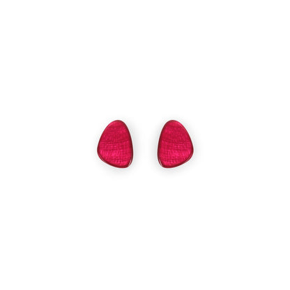 St Tropez Triangle Eclectic Shiny Stud Earrings | The Jewellery Stop