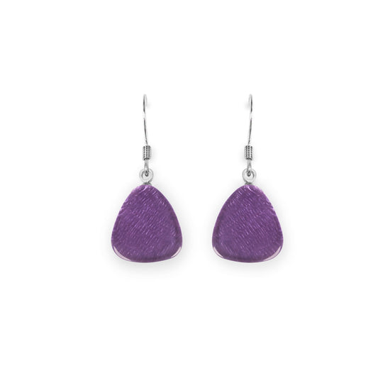 Nessie Triangle Eclectic Shiny Fish Hook Earrings | The Jewellery Stop