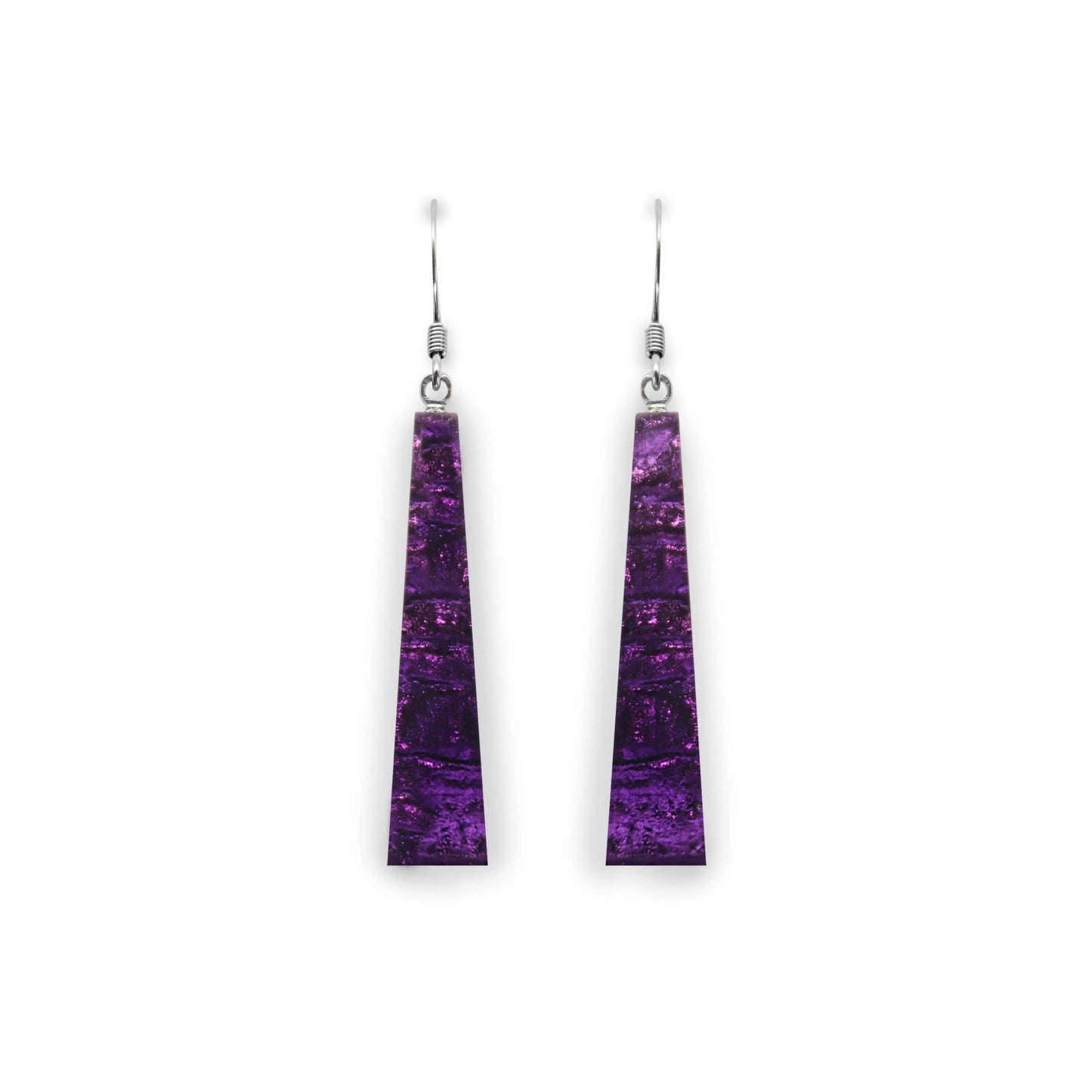 Peacock Edna Shiny Fish Hook Earrings | The Jewellery Stop
