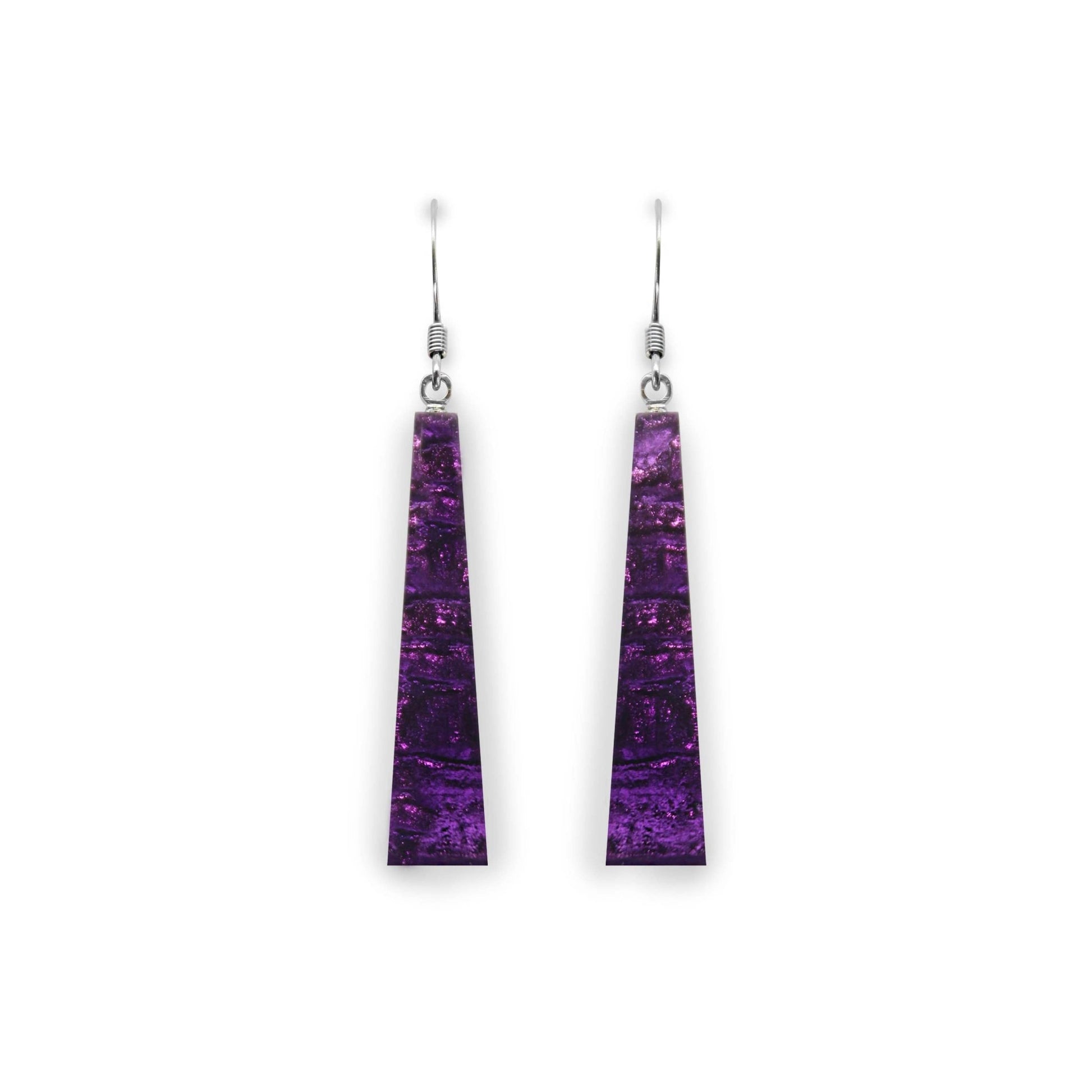 Peacock Edna Shiny Fish Hook Earrings | The Jewellery Stop