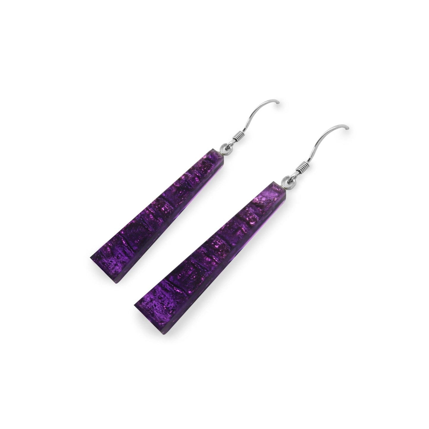 Peacock Edna Shiny Fish Hook Earrings | The Jewellery Stop