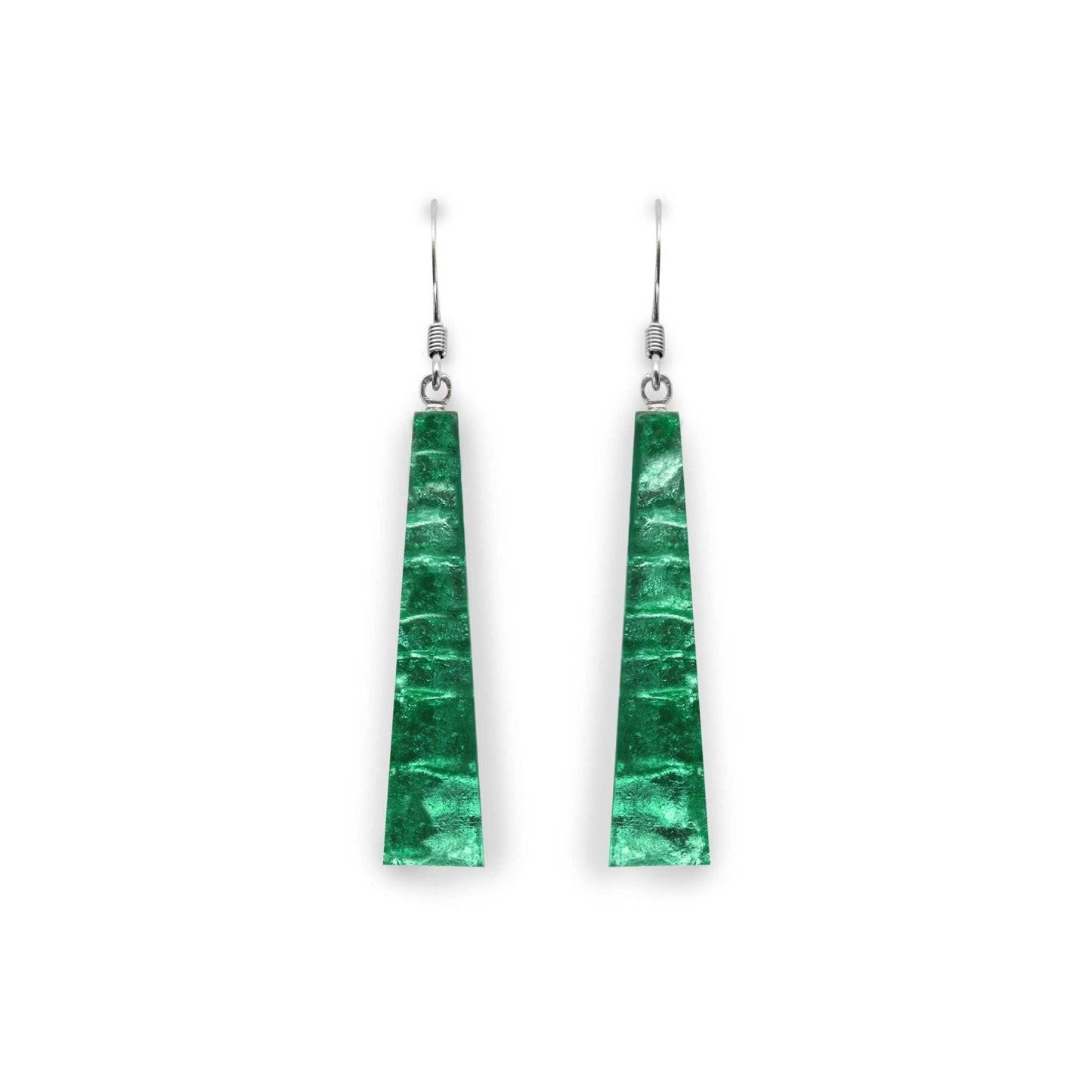 Verdigris Edna Shiny Fish Hook Earrings | The Jewellery Stop