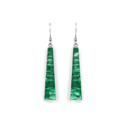 Verdigris Edna Shiny Fish Hook Earrings | The Jewellery Stop