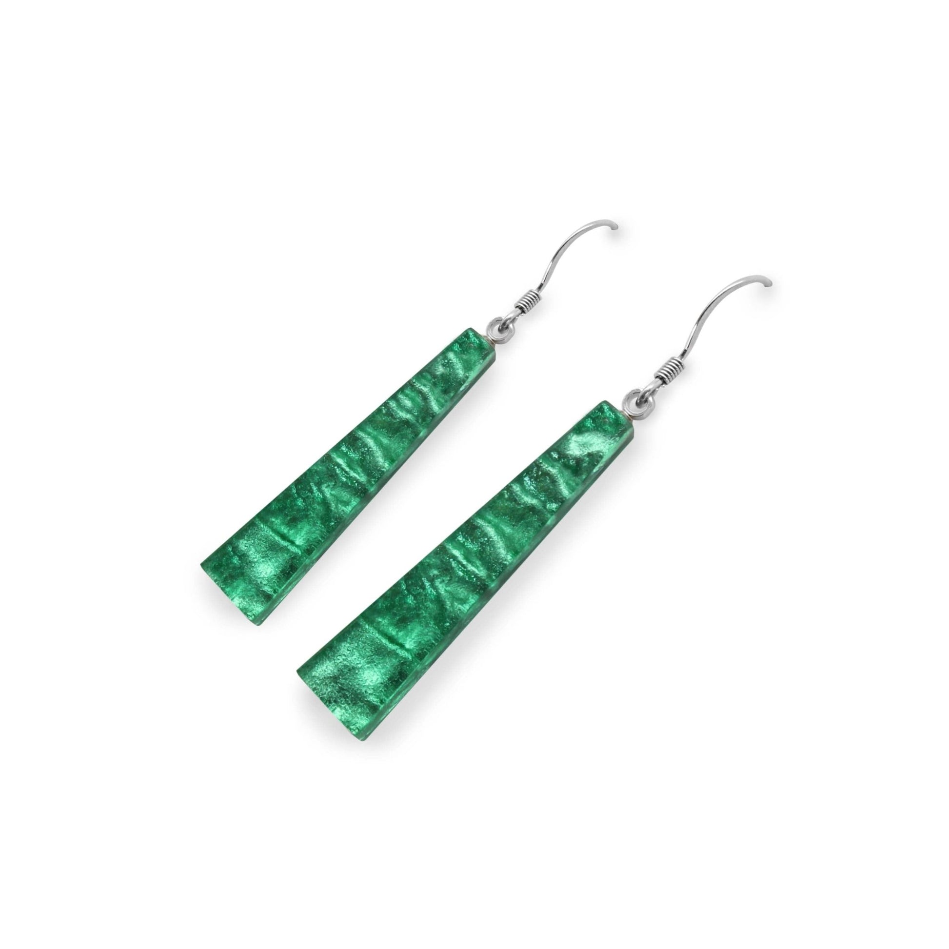 Verdigris Edna Shiny Fish Hook Earrings | The Jewellery Stop