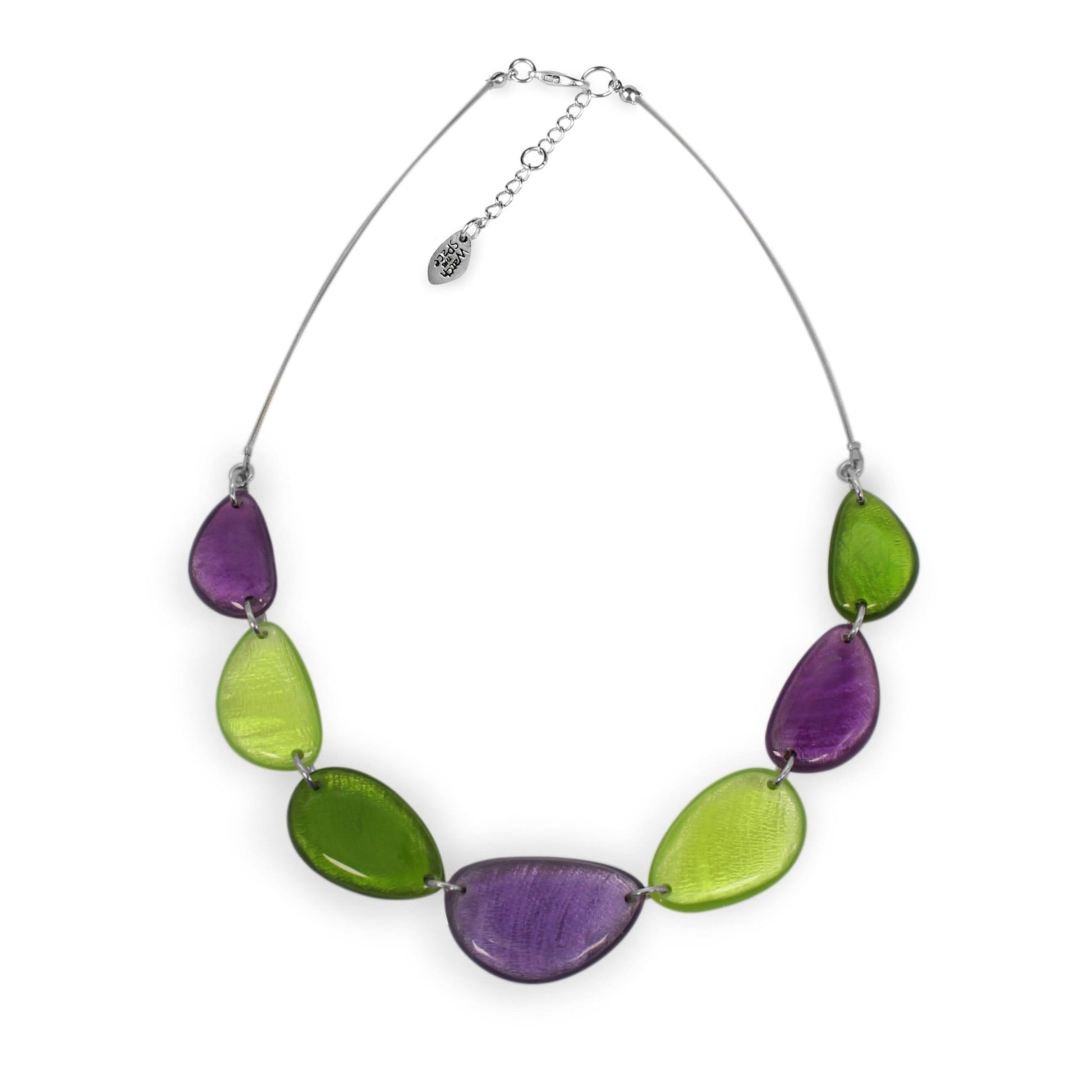 Nessie Pebble Triangle Shiny Necklace | The Jewellery Stop