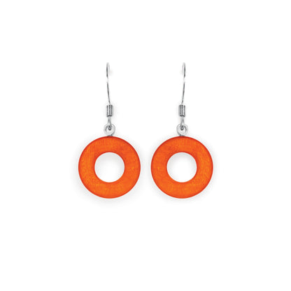 Sherbet Eclectic Shell Circles Shiny Fish Hook Earrings | The Jewellery Stop
