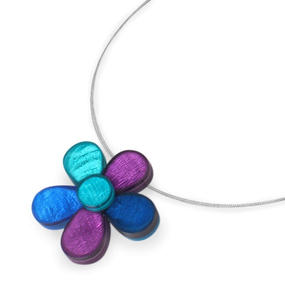 Peacock Shell Flower Shiny Pendant | The Jewellery Stop