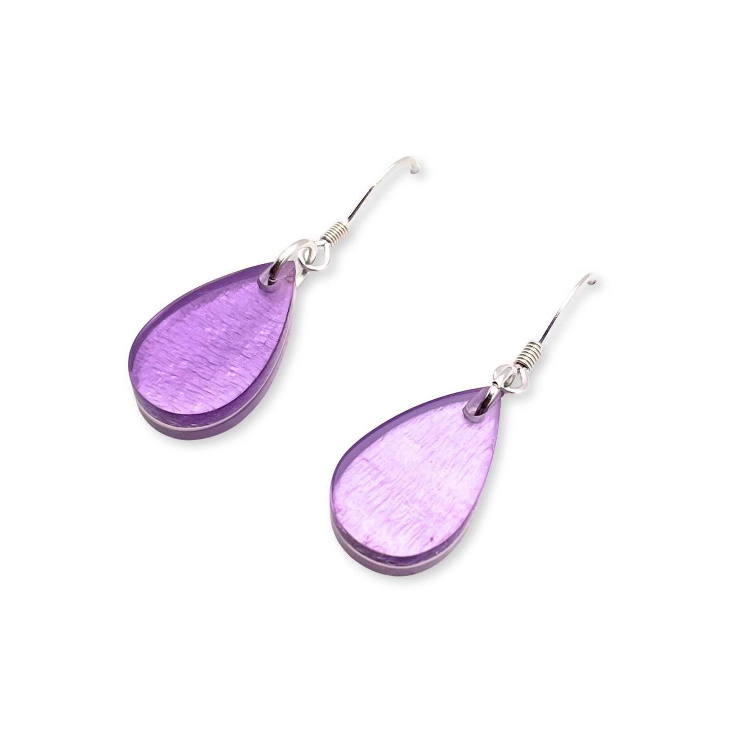 Nessie Shell Flower Shiny Fish Hook Earrings