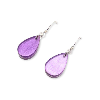 Nessie Shell Flower Shiny Fish Hook Earrings