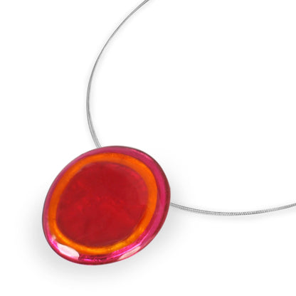 St Tropez Resin Pebble Shiny Pendant | The Jewellery Stop
