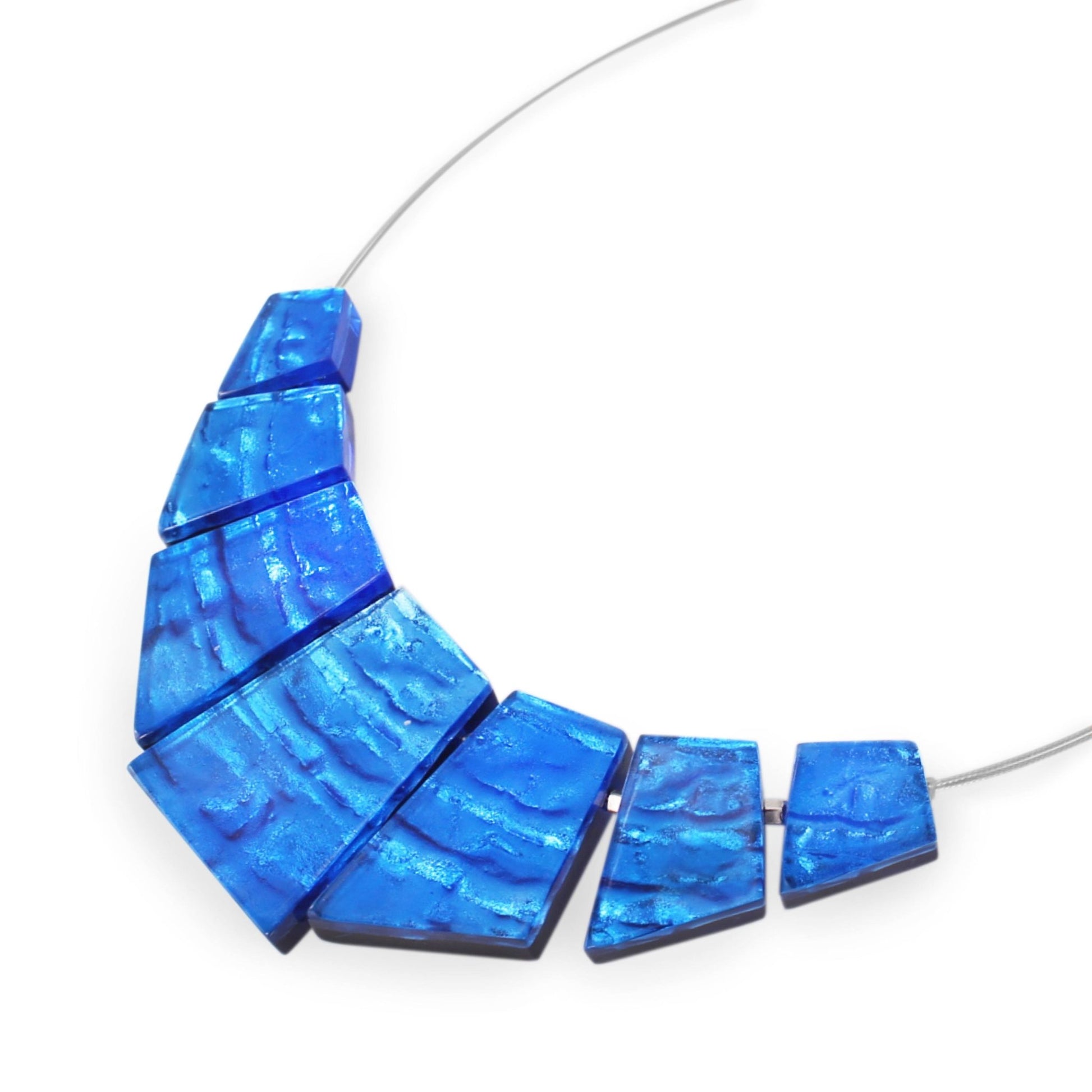 Azure Aztec Necklace on Wire | The Jewellery Stop