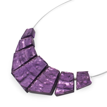 Lilac Aztec Necklace on Wire | The Jewellery Stop