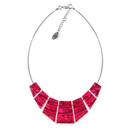 Pink Aztec Necklace on Wire | The Jewellery Stop