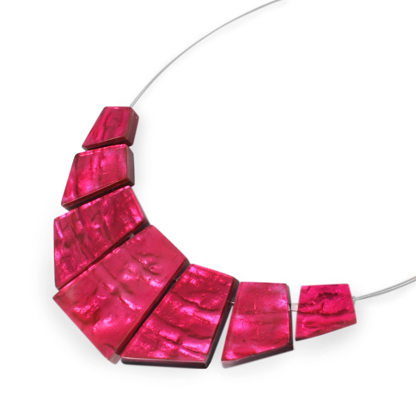 Pink Aztec Necklace on Wire | The Jewellery Stop