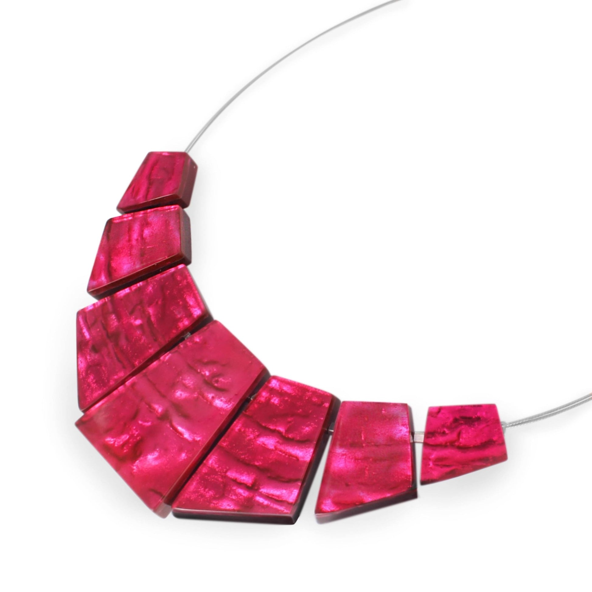 Pink Aztec Necklace on Wire | The Jewellery Stop