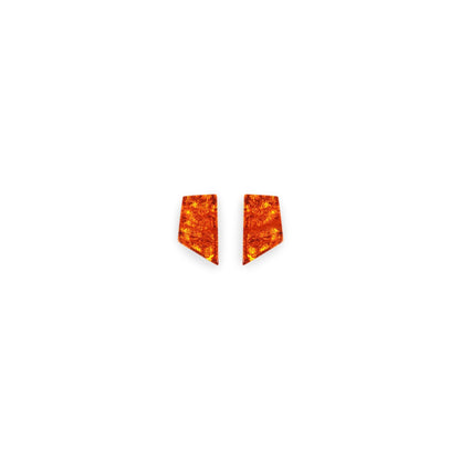 Orange Aztec Pharaoh Stud Earrings | The Jewellery Stop