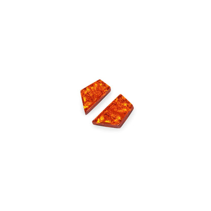 Orange Aztec Pharaoh Stud Earrings | The Jewellery Stop