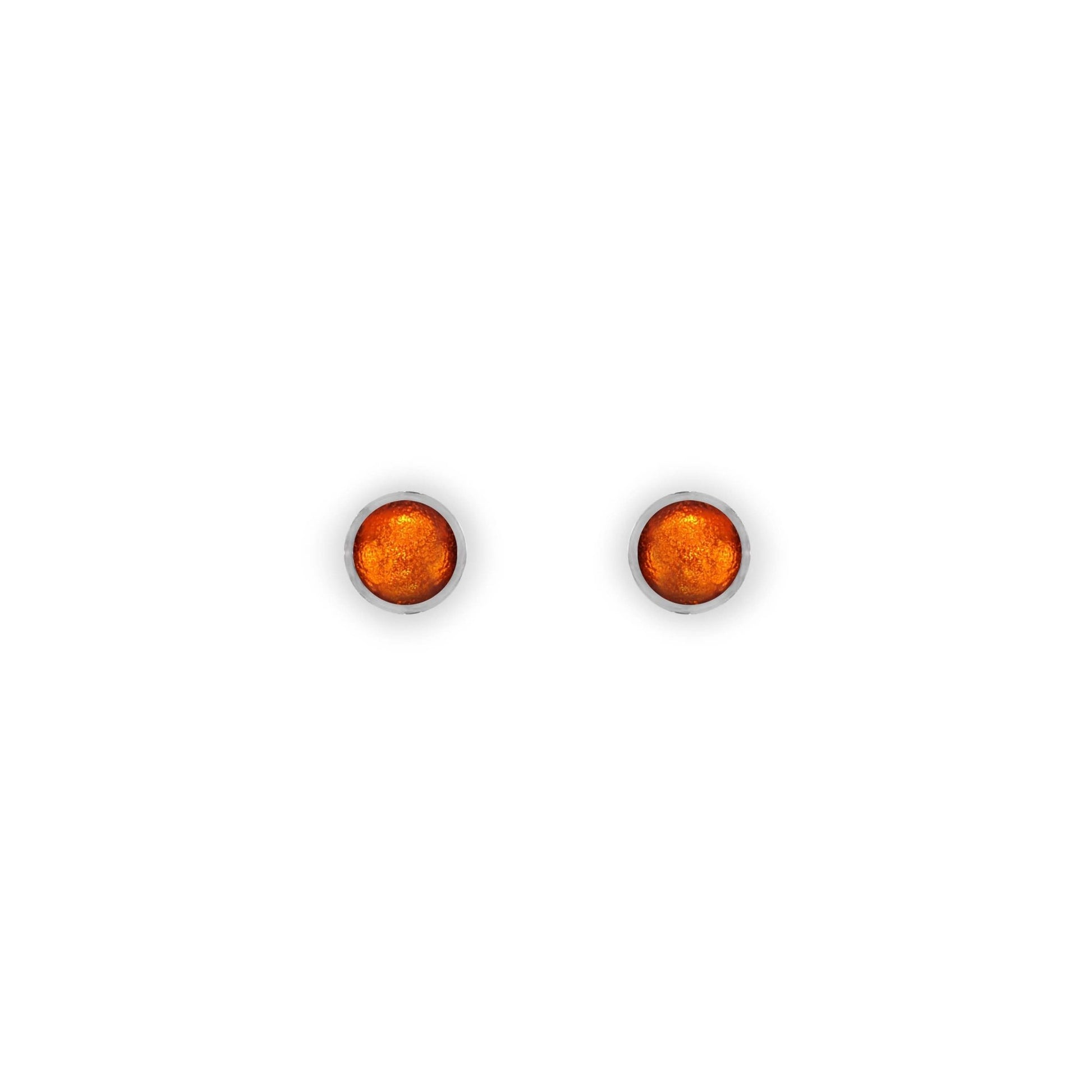 Chilli Aluminium Circles Shiny Mini Stud Earrings | The Jewellery Stop