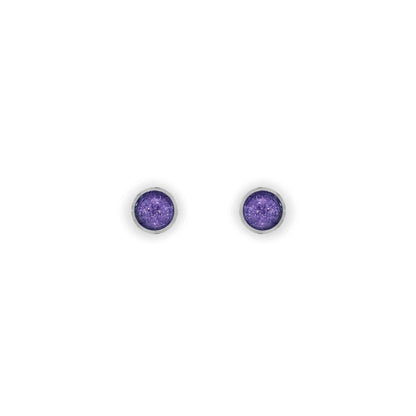 Sherbet Aluminium Circles Shiny Mini Stud Earrings | The Jewellery Stop