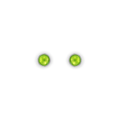 Zest Aluminium Circles Shiny Mini Stud Earrings | The Jewellery Stop