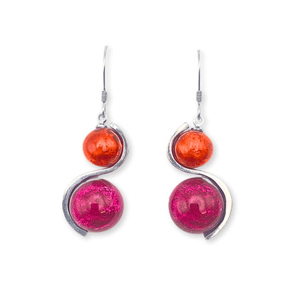 Sherbet Bubble Shiny Fish Hook Earrings