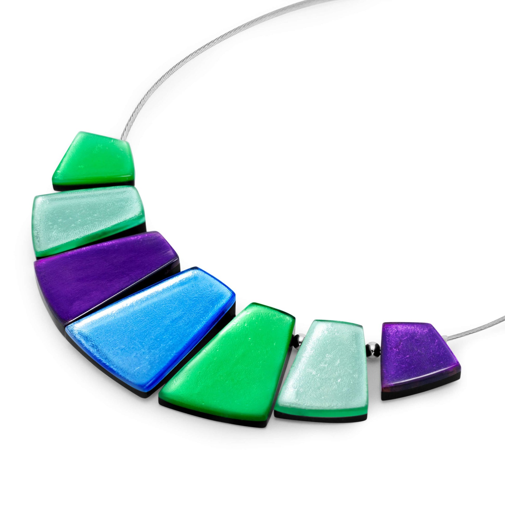 Aurora Empress Silverleaf Shiny Necklace | The Jewellery Stop