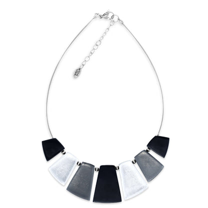 Black Empress Silverleaf Shiny Necklace | The Jewellery Stop