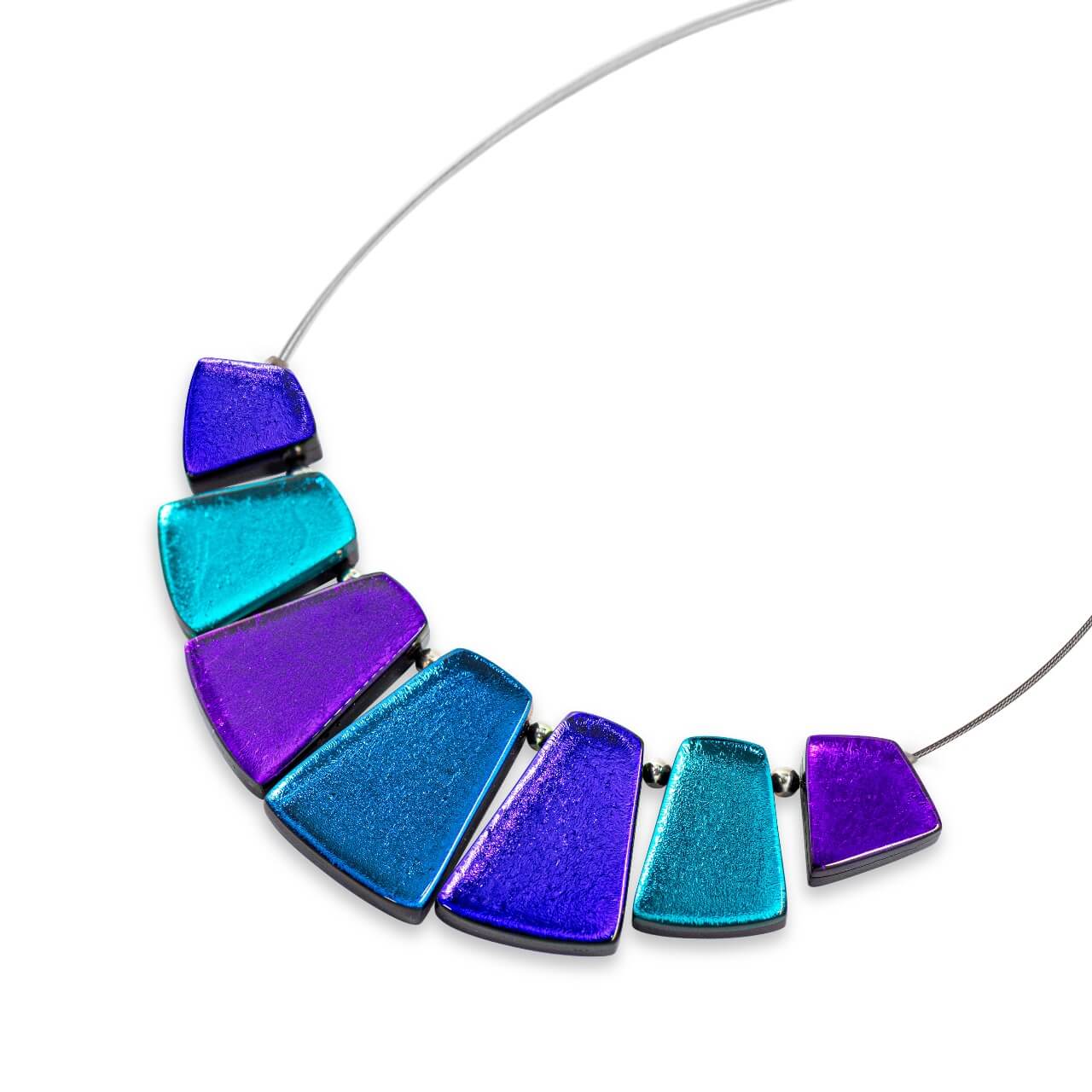 Peacock Empress Silverleaf Shiny Necklace | The Jewellery Stop