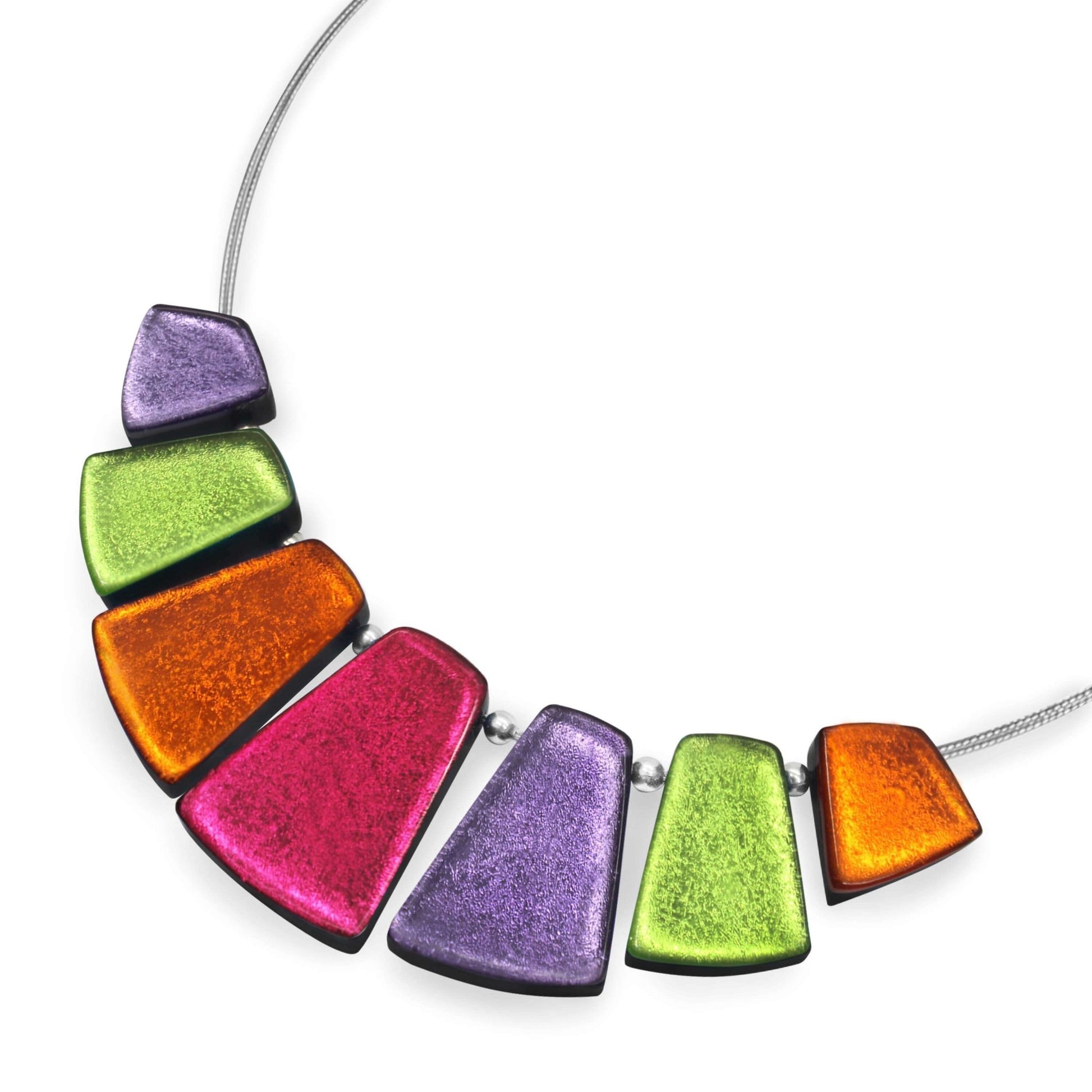 Sherbet Empress Silverleaf Shiny Necklace | The Jewellery Stop