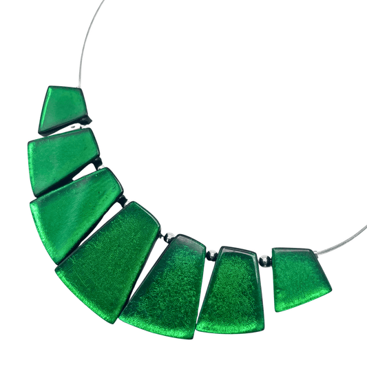 Emerald Empress Silverleaf Shiny Necklace | The Jewellery Stop