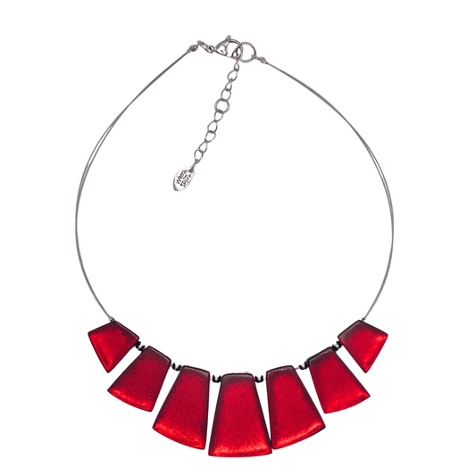 Red Empress Silverleaf Shiny Necklace | The Jewellery Stop