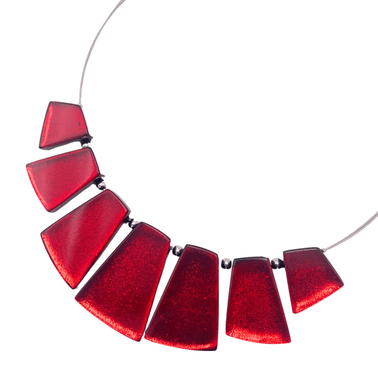 Red Empress Silverleaf Shiny Necklace | The Jewellery Stop