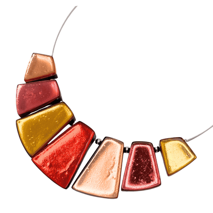 Terracotta Empress Silverleaf Shiny Necklace | The Jewellery Stop