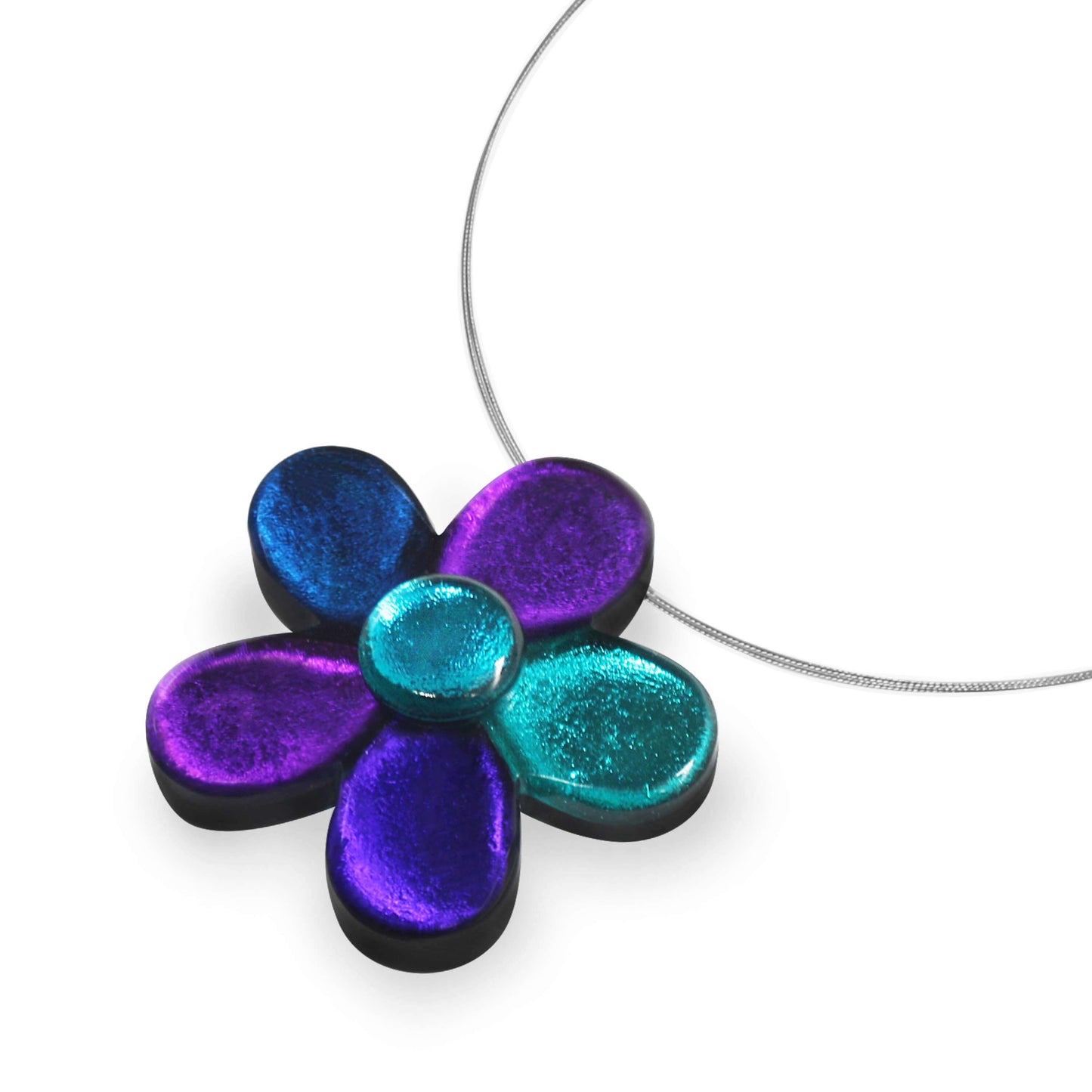 Peacock Bloom Shiny Pendant | The Jewellery Stop