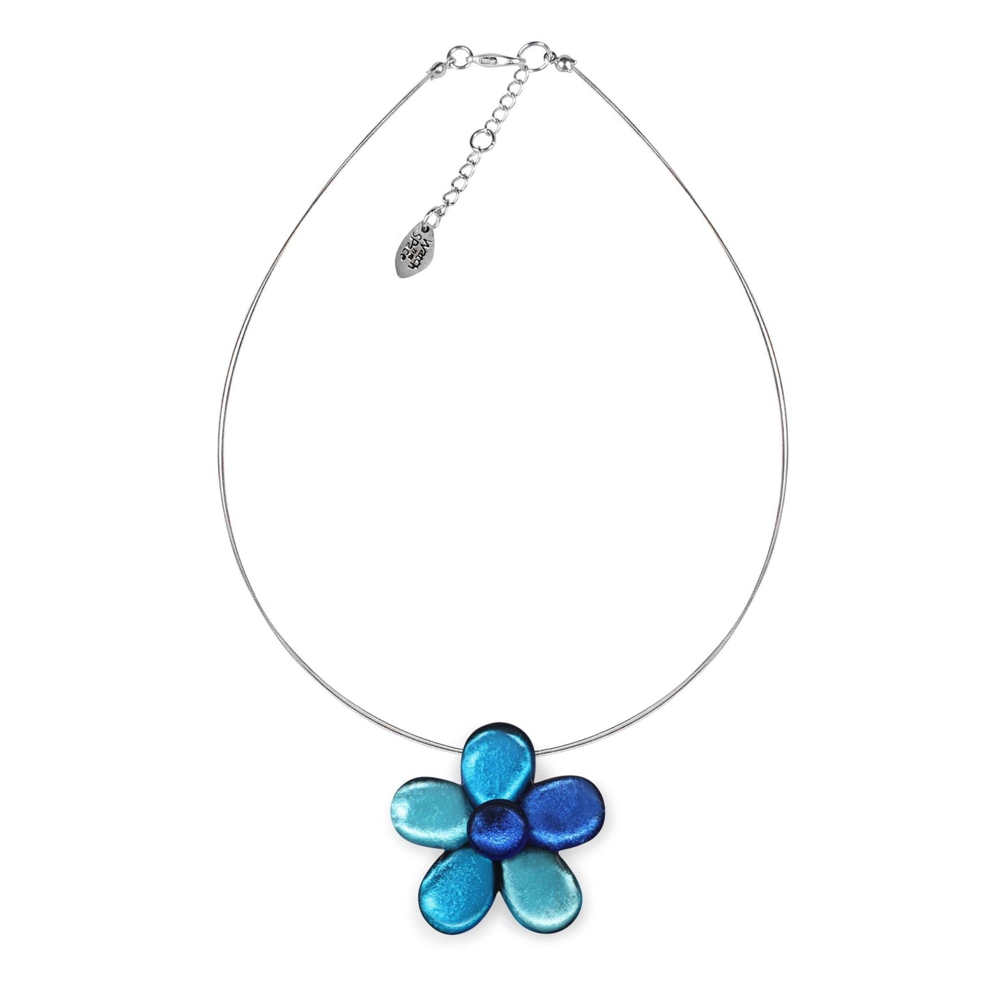 Turquoise Bloom Shiny Pendant | The Jewellery Stop