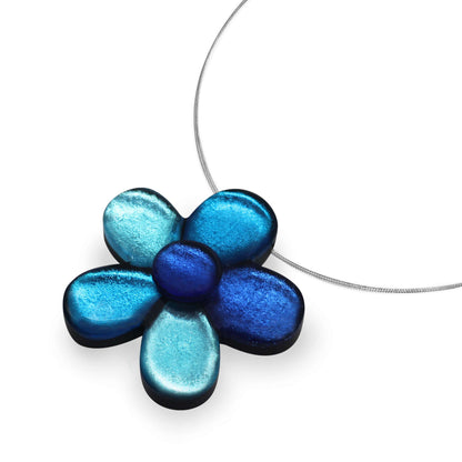 Turquoise Bloom Shiny Pendant | The Jewellery Stop