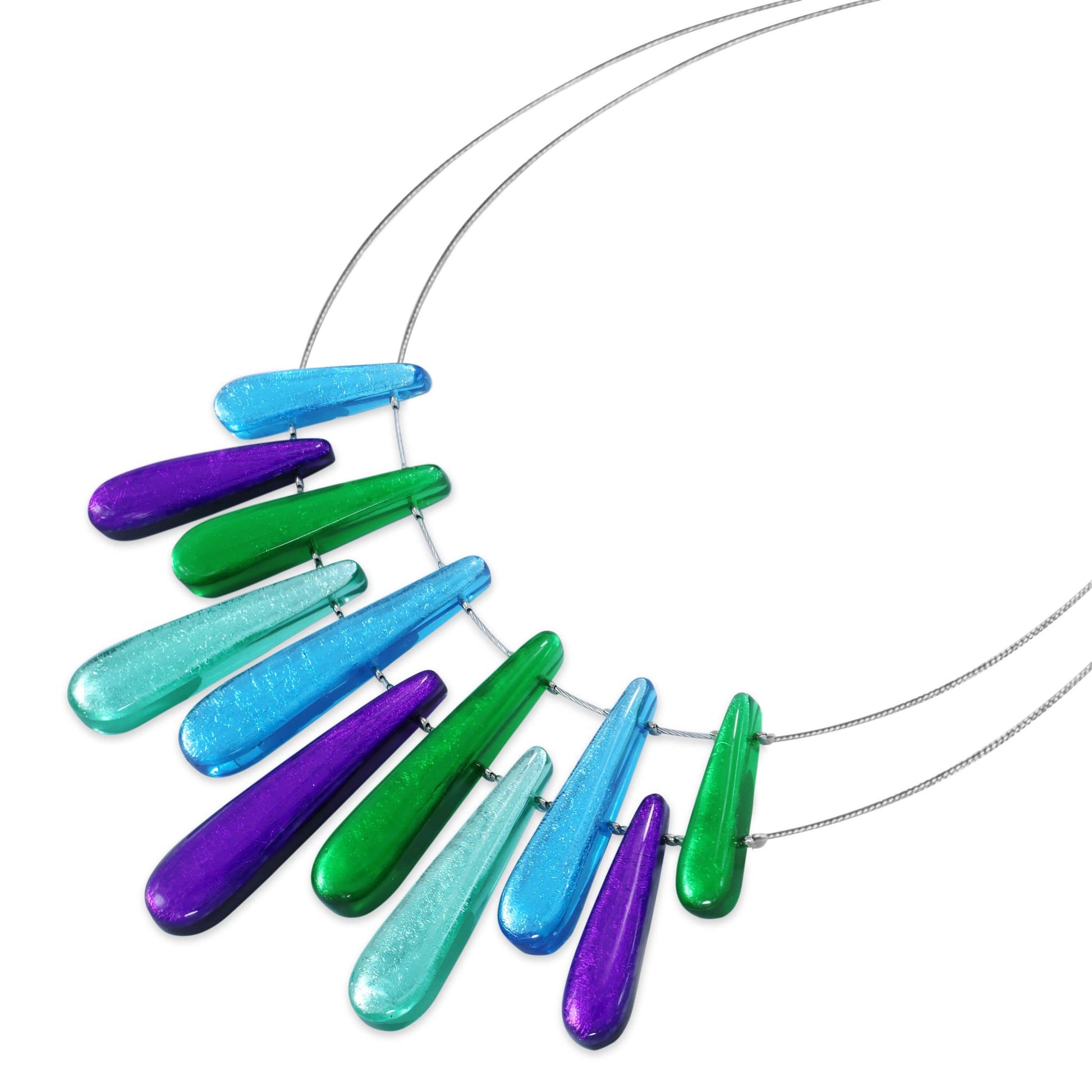 Aurora Teardrop Shiny Necklace | The Jewellery Stop