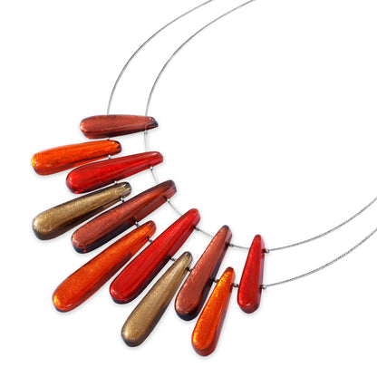 Chilli Teardrop Shiny Necklace | The Jewellery Stop