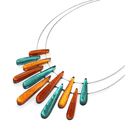 Morocco Teardrop Shiny Necklace | The Jewellery Stop