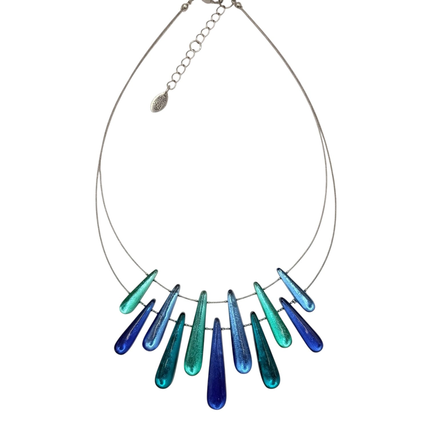 Crystal Teardrop Shiny Necklace | The Jewellery Stop