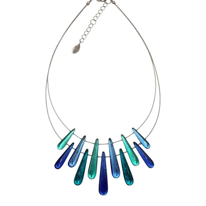 Crystal Teardrop Shiny Necklace | The Jewellery Stop