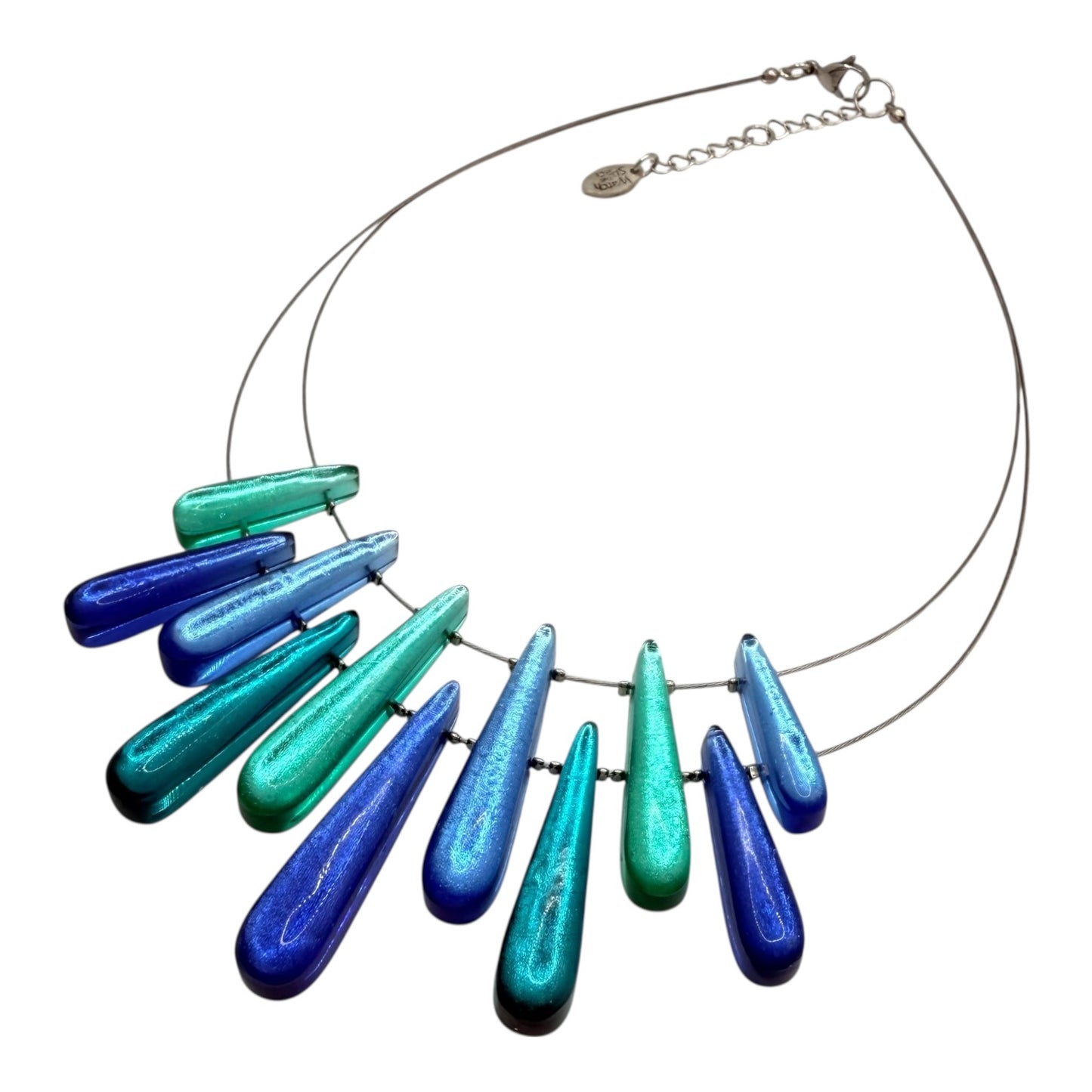 Crystal Teardrop Shiny Necklace | The Jewellery Stop