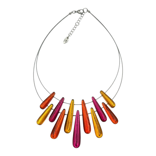 Tropical Teardrop Shiny Necklace | The Jewellery Stop